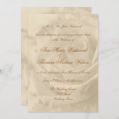 Invitations roses de mariage de cru (Devant / Derrière)