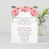 Invitations roses de mariage de ketmie (Debout devant)
