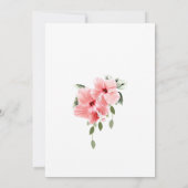 Invitations roses de mariage de ketmie (Dos)