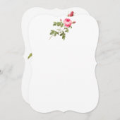 Invitations Roses de Pink Redoute (Devant / Derrière)