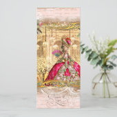 Invitations roses du parti Marie Antoinette Versai (Debout devant)