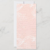 Invitations roses du parti Marie Antoinette Versai (Dos)