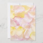 Invitations roses et jaunes de Fête de la mariée (Dos)