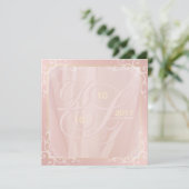 Invitations roses Gold et Blush (Debout devant)