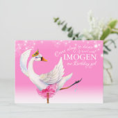 Invitations roses pour le premier anniversaire du  (Debout devant)