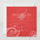 Invitations roses/rouges (Dos)