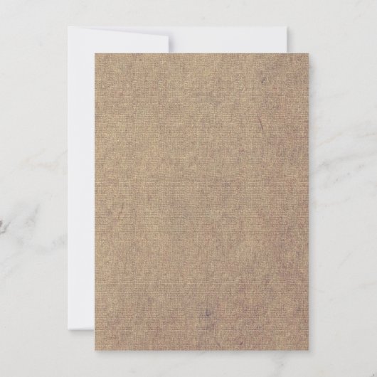 Invitations roses rustiques de Fête de la mariée (Dos)