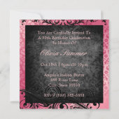 Invitations roses vintages succulentes (Dos)
