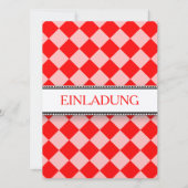 Invitations rouges blanches (Devant)