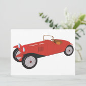 Invitations rouges classiques de voiture (Debout devant)