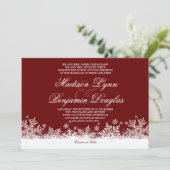 Invitations rouges de mariage de vacances de (Debout devant)