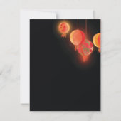 Invitations rouges de partie de pendaison de (Dos)