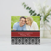 Invitations rouges de renouvellement de voeu de (Debout devant)