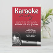 Invitations rouges du parti Karaoke (Debout devant)