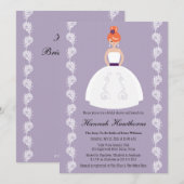 Invitations rousses de Fête de la mariée de lilas (Devant / Derrière)