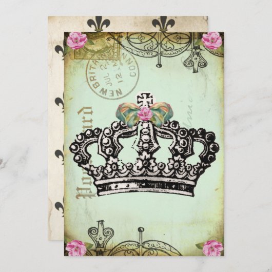 InViTaTioNs RoYaL CRoWN ReGaL (Devant / Derrière)