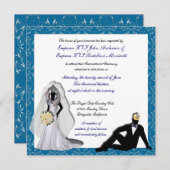Invitations royales de mariage sur mesure (Devant / Derrière)