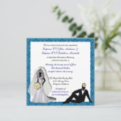 Invitations royales de mariage sur mesure (Debout devant)