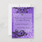 Invitations Rsvp Vintages Luscieuses (Dos)