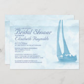 Invitations Rustic Boat Bridal (Devant / Derrière)