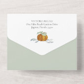 Invitations Rustic Fall Baby Shower (Verso)