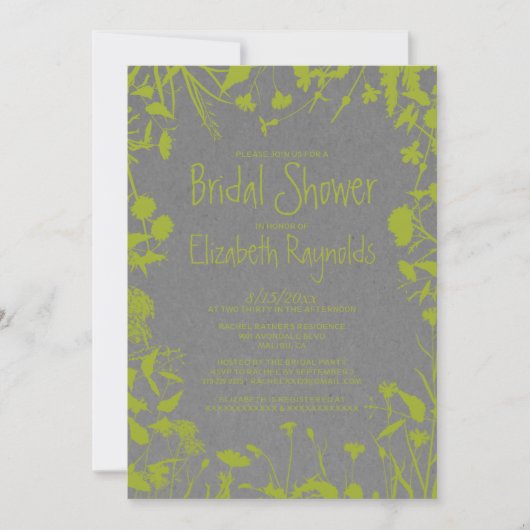 Invitations Rustic Garden Bridal Show (Devant)