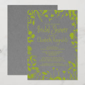 Invitations Rustic Garden Bridal Show (Devant / Derrière)