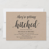Invitations Rustic Kraft Bridal (Devant)