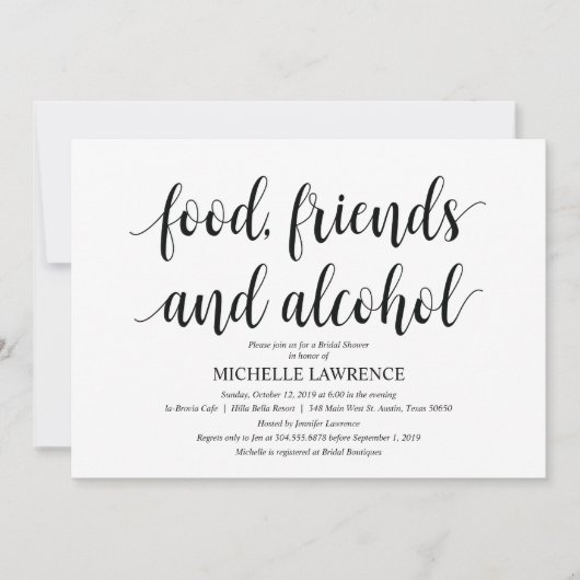 Invitations Rustic Kraft Bridal (Devant)