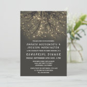 Invitations Rustic Lighted Tree Rehearsal Dinner (Debout devant)