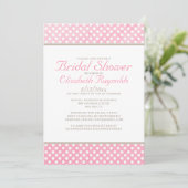 Invitations Rustic Polka Dot (Debout devant)