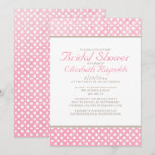 Invitations Rustic Polka Dot (Devant / Derrière)