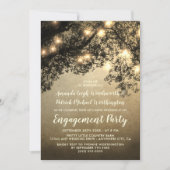 Invitations Rustic Vintage Tree Engagement Party (Devant)