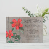 Invitations Rustique Camellia Bridal (Debout devant)