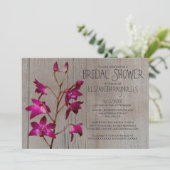 Invitations Rustique Dendrobium Orchid Bridal (Debout devant)