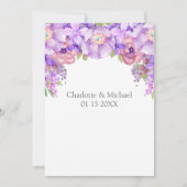 Invitations Rustique Lilac Purple Engagement (Dos)