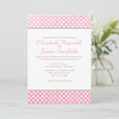 Invitations Rustique Polka Dot Wedding (Debout devant)