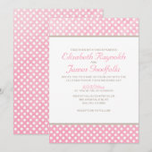 Invitations Rustique Polka Dot Wedding (Devant / Derrière)