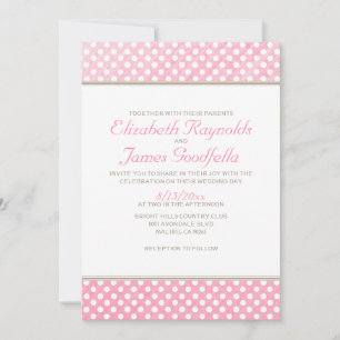 Invitations Rustique Polka Dot Wedding