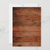 Invitations Rustique Tournesol Bridal (Dos)