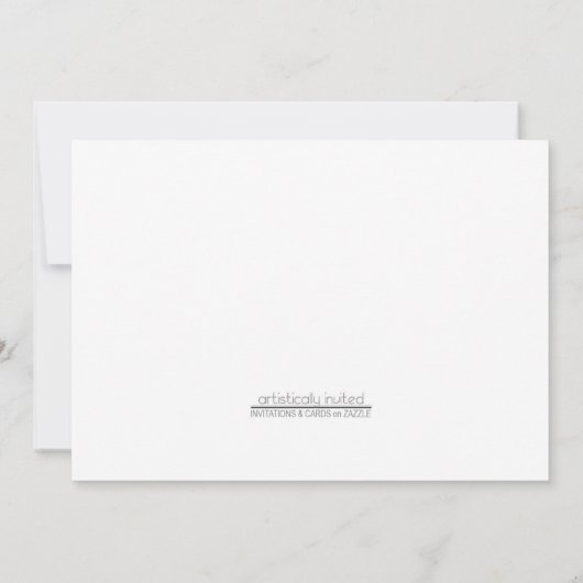 Invitations Rustique Woodsy Deer (Dos)