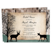 Invitations Rustique Woodsy Deer