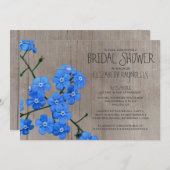 Invitations Rustiques à la douche nuptiale et à l' (Devant / Derrière)