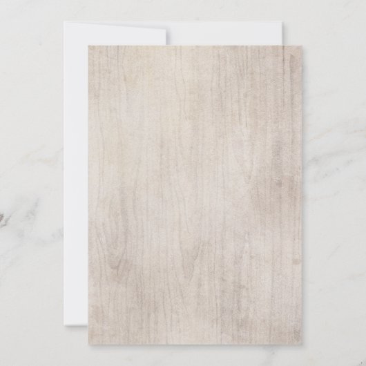 Invitations rustiques de baby shower de Fox de (Dos)