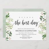 Invitations rustiques de dîner de répétition de (Devant / Derrière)