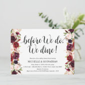 Invitations rustiques de dîner de répétition de (Debout devant)