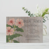 Invitations Rustiques de douche nuptiale (Debout devant)