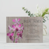 Invitations rustiques de Fête de la mariée (Debout devant)