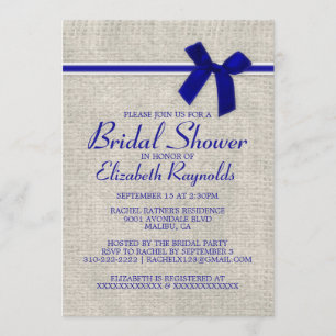 Invitations rustiques de Fête de la mariée de