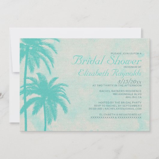 Invitations rustiques de Fête de la mariée de (Devant)